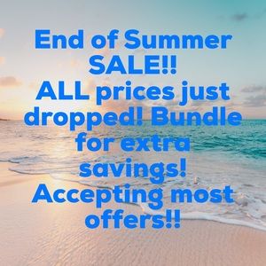 END OF SUMMER BLOWOUT SALE